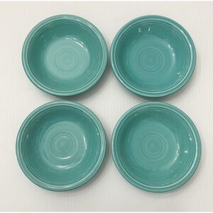 Fiestaware Turquoise Ceramic Fruit Salsa Bowl Set - 4 Pcs